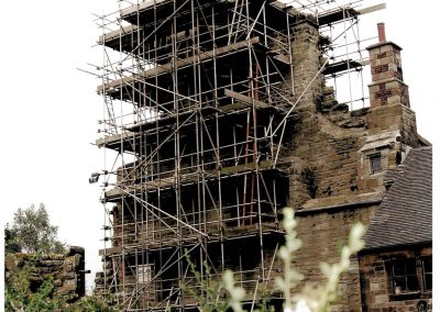 Example of scaffolding from Atlas Scaffolding LTD's archives.
