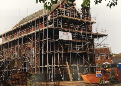 An example of commercial scaffolding